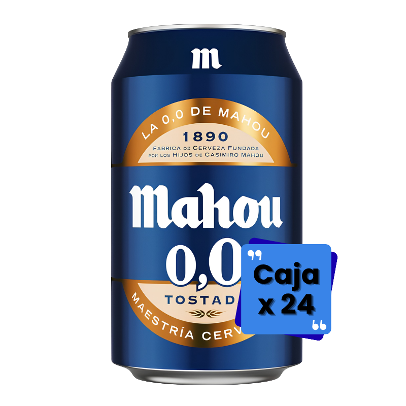 CERVEZA MAHOU TOSTADA 0´0